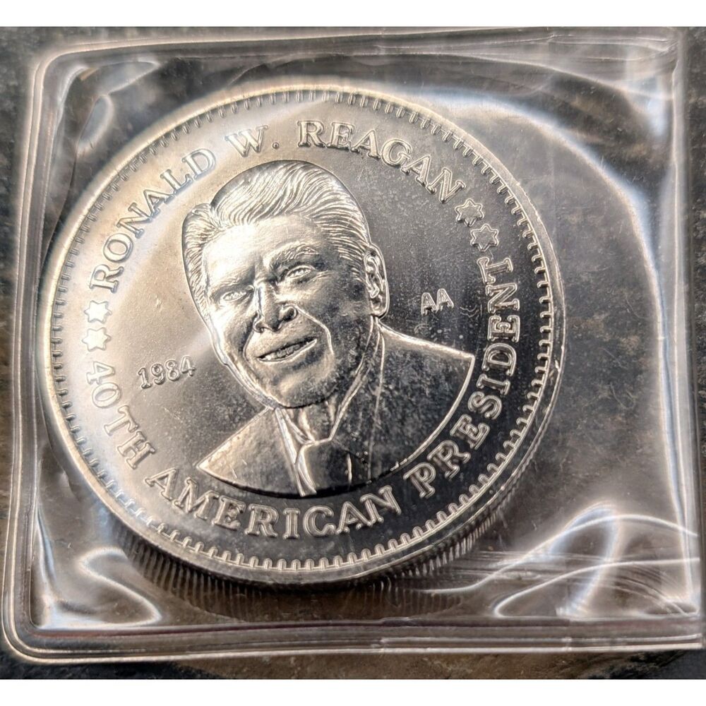 Ronald Reagan “Double Eagle” Commemorative – Series AA – COA + First Day Cover